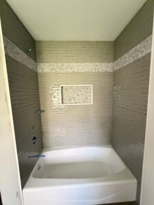 Bathroom Tile Installation with Schluter System in South Hampton