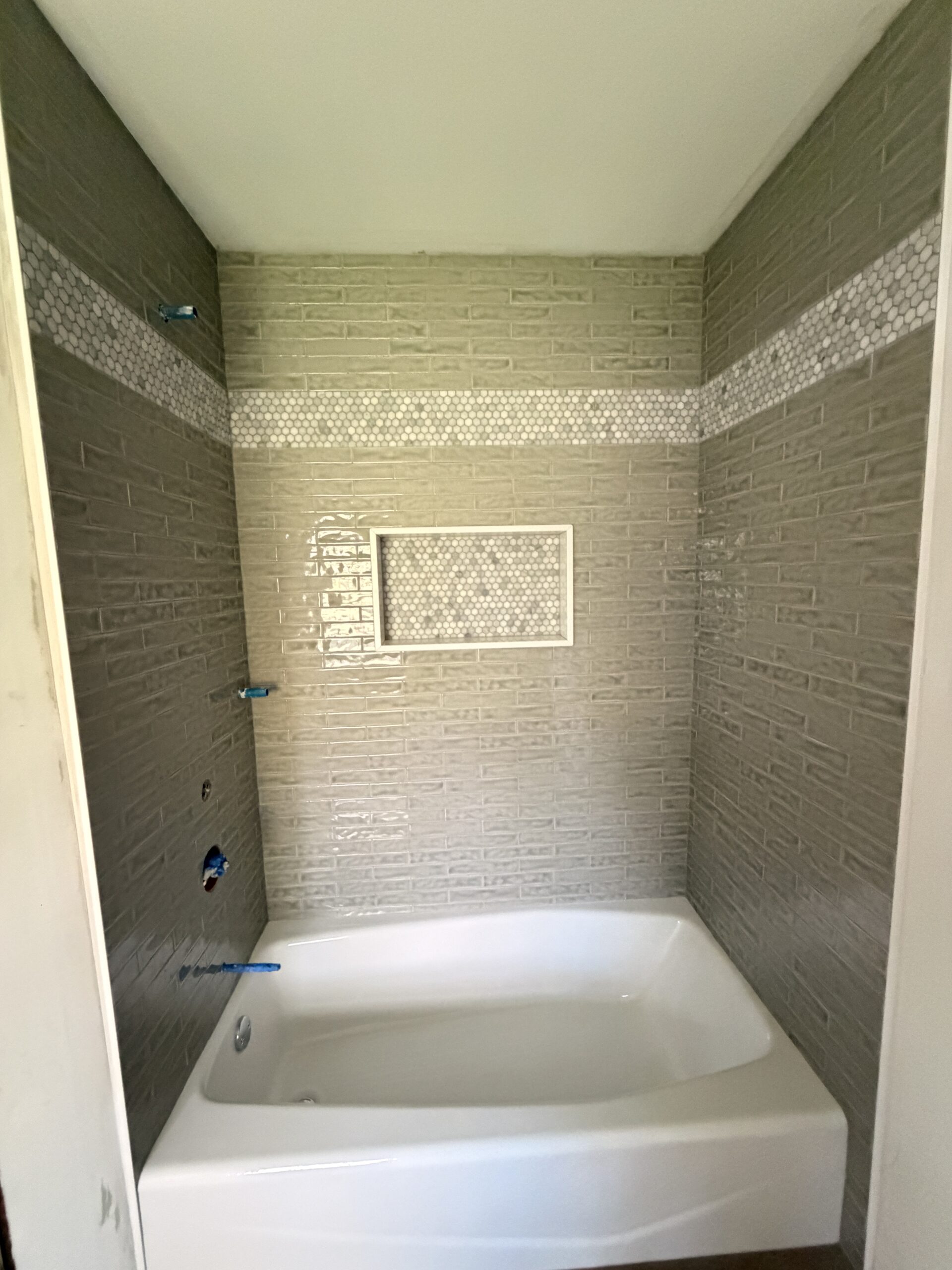 Bathroom Tile Installation with Schluter System in South Hampton