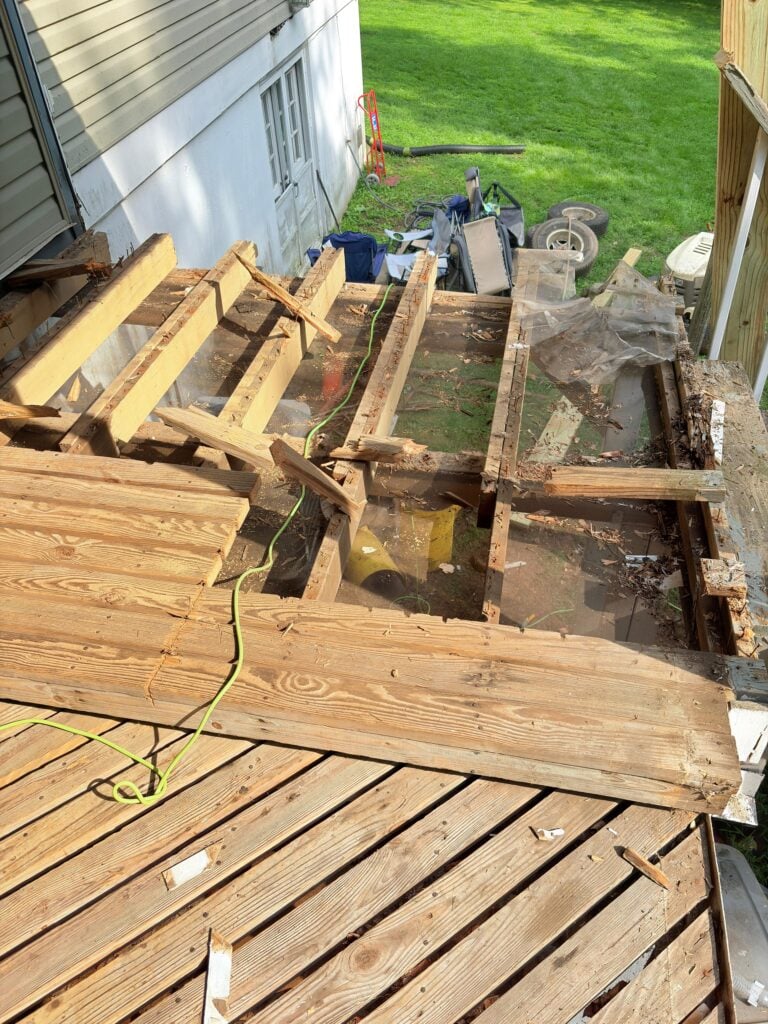 Deck Demolition and Framing in Feasterville-Trevose, PA — bucks county